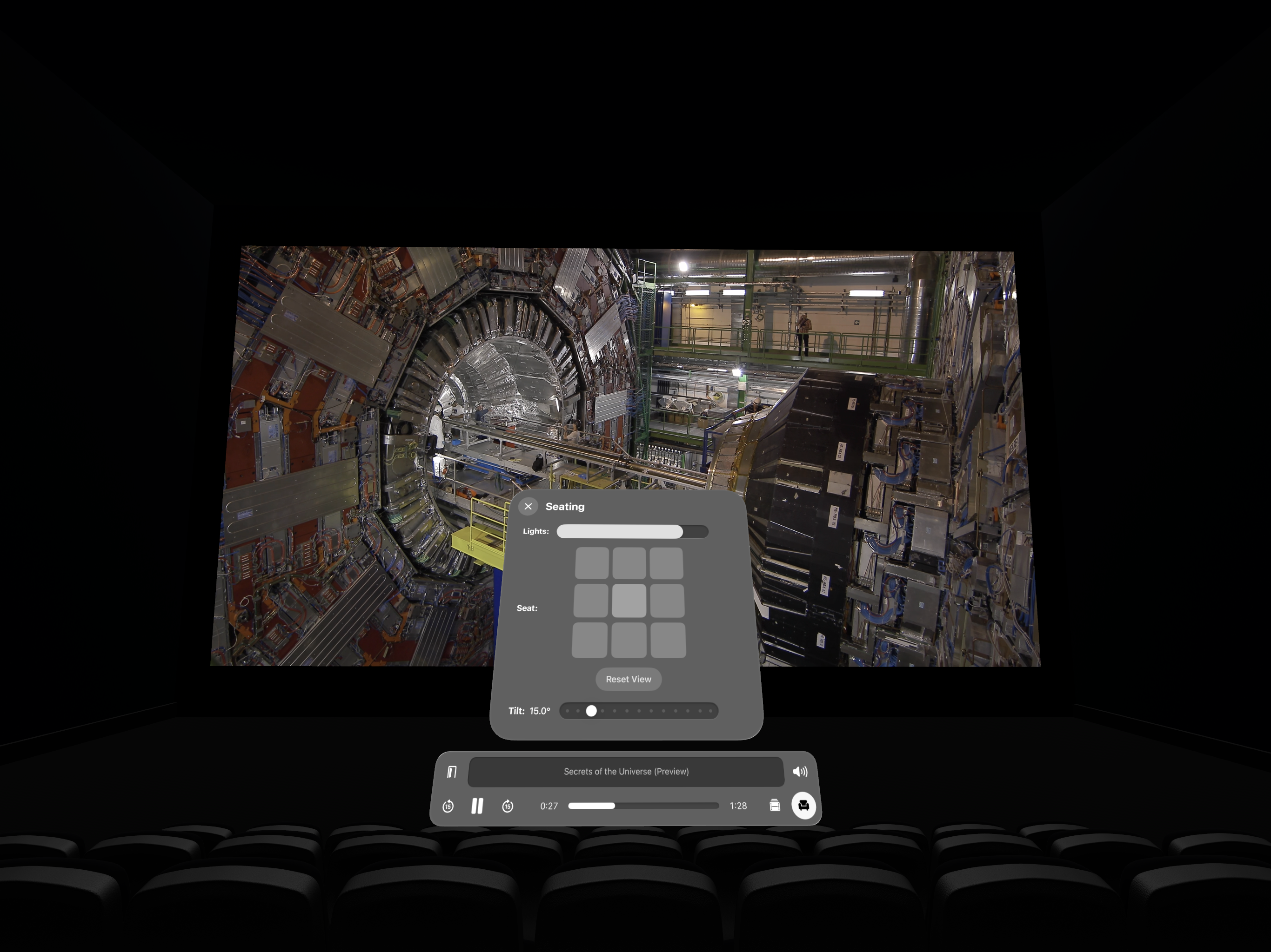 In-theater playback controls