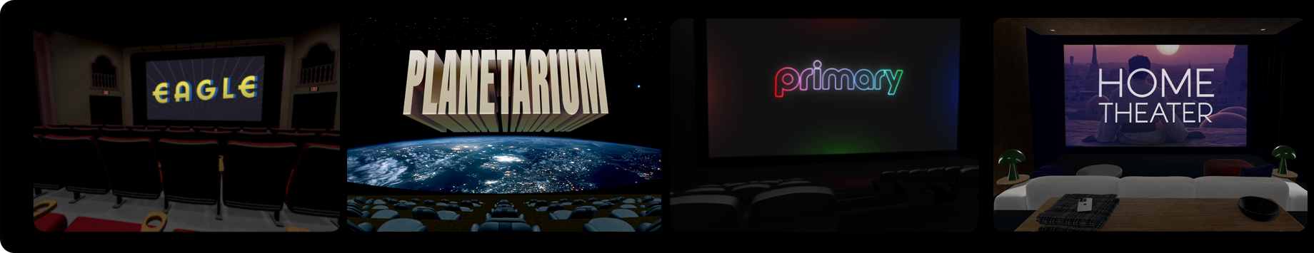Theater venue selection options